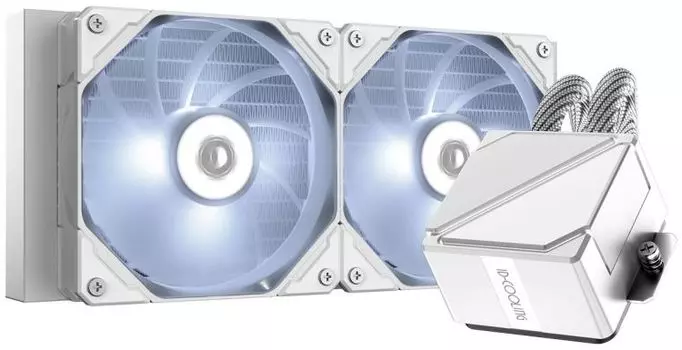 Система охлаждения жидкостная ID-Cooling DASHFLOW 240 BASIC WHITE LGA2066/2011/1700/1200/115x/AM5/AM4 (2*120mm fan, 700-1800rpm, 82.5CFM, 15.2-35.2dBA