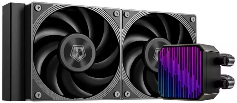 Система охлаждения жидкостная ID-Cooling DX240 MAX LGA1151/1200/2066/1700/AM4/AM5 (TDP 300W, 4-pin PWM, 85CFM, 32.5dB, 2900RPM, 2x120mm, black) Ret