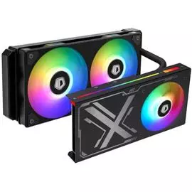 Система охлаждения жидкостная ID-Cooling ICEFLOW 240 VGA ARGB для видеокарт RTX20XX/GTX10XX/900/1600/VEGA56/64/RX200/300 TDP 350W/2*120mm fan и 92mm f