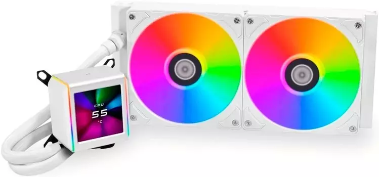 Система охлаждения жидкостная Lian Li Galahad II LCD 280 ARGB G89.GA2ALCD28W.R0 LGA1200/1700/1851/AM4/AM5 (2*140mm, 300-2450rpm, 89.7CFM, 26.7dBa)