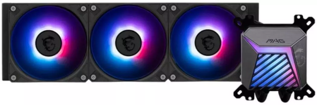 Система охлаждения жидкостная MSI MAG CORELIQUID A15 360 306-7ZW9A11-L80 LGA1700/1851/AM4/AM5 (3*120mm, 500-2050rpm, 64.89CFM, 28.7dBa)