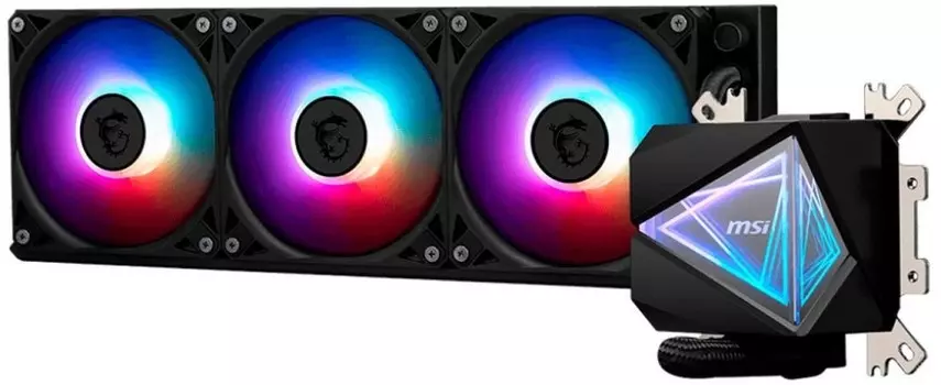 Система охлаждения жидкостная MSI MAG CORELIQUID I360 306-7ZW8A24-C24 / 306-7ZW8A11-C24 LGA115x/1200/1700/AM4/AM5 (3*120mm, 70.7CFM)