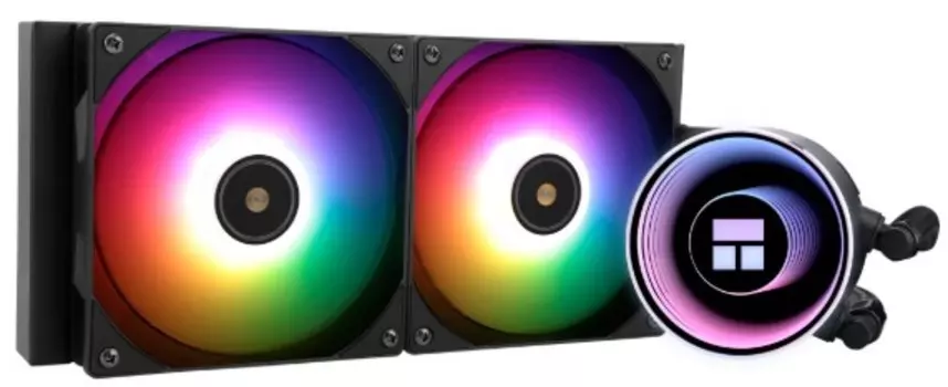 Система охлаждения жидкостная Thermalright Frozen Notte 240 Black Argb V2 LGA 1200/17001851/2011/2066/115X/AM4/AM5 (2*120mm, 2000rpm, 72.37CFM, 27.7dB