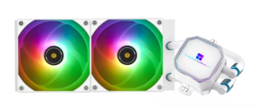 Система охлаждения жидкостная Thermalright Frozen Prism 240 White ARGB F-PRISM-240-WH-ARGB LGA1366/115X/1200/1700/2011/2011-3/2066/AM4/AM5 (2*120mm fa
