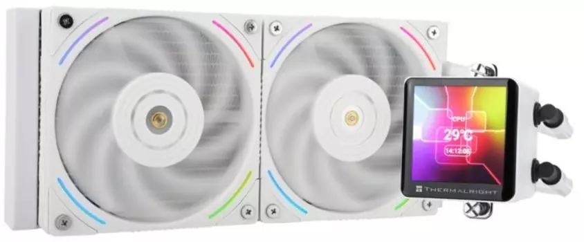 Система охлаждения жидкостная Thermalright Frozen Vision 240 White LGA115x/1200/1700/1851/AM4/AM5 (2*120mm, 2150rpm, 69CFM, 27dBa)
