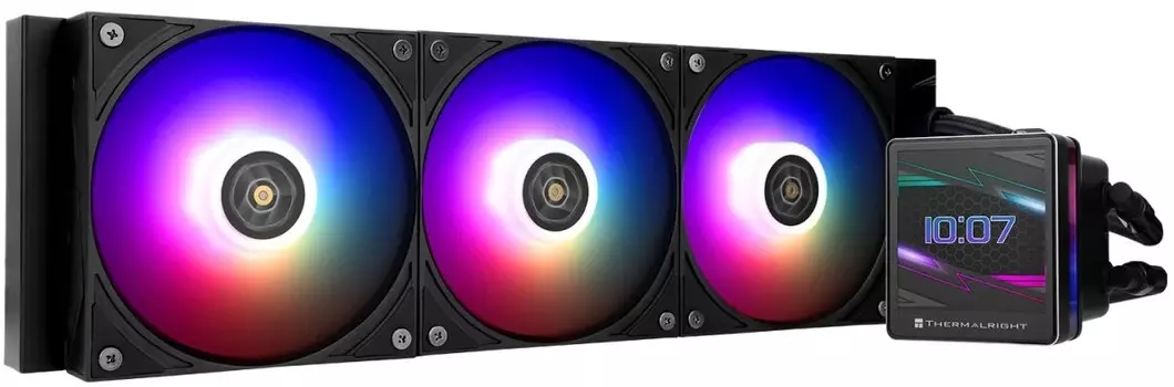 Система охлаждения жидкостная Thermalright Grand Vision 360 Black ARGB LGA115x/1200/1700/1851/AM4/AM5 (3*120mm, 2150rpm, 80.45CFM, 29dBa)
