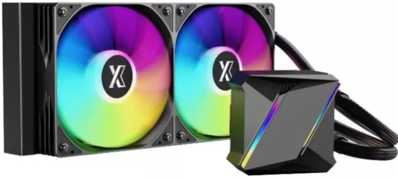Система охлаждения жидкостная Xastra LM240 ARGB BK LM240-BKAFXX-GL LGA1851/1700/1200/115X/AM5/AM4 (2*120mm, TDP 265W, 800-1800rpm, 81.5CFM, 33dBa, 4-p