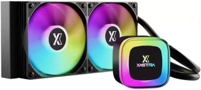 Система охлаждения жидкостная Xastra LP240 ARGB BK LP240-BKAFXX-GL LGA1851/1700/1200/115X/AM5/AM4 (2*120mm, TDP 265W, 800-1800rpm, 81.5CFM, 33dBa, 4-p