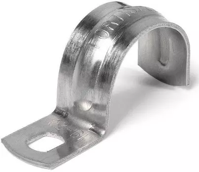 Скоба Fortisflex 49120 крепежная однолапковая СМО d19-20мм метал. оцинк. (уп.100шт)