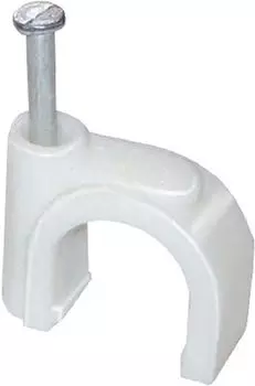 Скоба IEK USK11-06-020 6мм круглая пластиковая (20шт)