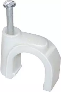 Скоба IEK USK11-08-020 8мм круглая пластиковая (20шт)