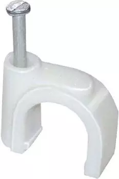 Скоба IEK USK11-14-020 14мм круглая пластиковая (20шт)