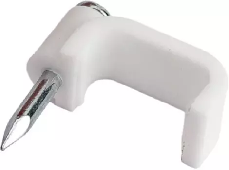 Скоба IEK USK21-12-020 12мм плоская пластиковая (20шт)