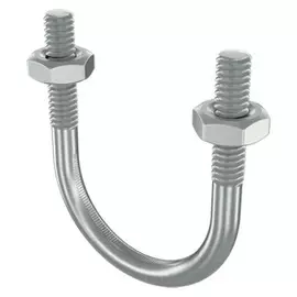 Скоба монтажная DKC BHU111000 U-образная с резьбой М16 с гайками для труб d 10", "B5 Combitech" (уп/10 шт)