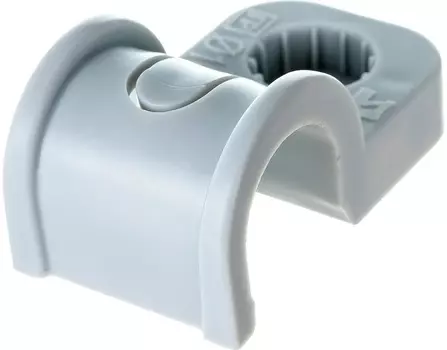 Скоба Промрукав PR13.0368 пластиковая односторонняя для прямого монтажа серая в п/э д16 (50шт)