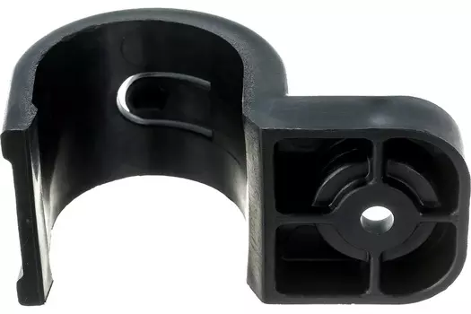 Скоба Промрукав PR13.0374 пластиковая односторонняя для прямого монтажа черная в п/э д25 (50шт)