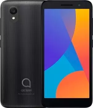Смартфон Alcatel 1 5033FP black, 5", 480x960, 1Gb/32Gb, 2 Sim, 3G, 4G, GSM900/1800, 5Mpix, Android 11, FM, microSD max32Gb