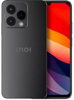Смартфон INOI A54 4/256GB 6297001537398 6.7" HD+ IPS 90Hz MediaTek G88 256/4+8GB 50/8MP 5000 mAh Type C Android 13 LTE, Black Titanium