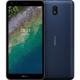 Смартфон Nokia C01 PLUS DS 1/16 719901161861 blue/5.45”/up to 128GB flash/5Mpix/5Mpix/GSM/WCDMA/LTE/BT/Wi-Fi/GPS/AGPS/ALS/proximity sensor/acceleromet