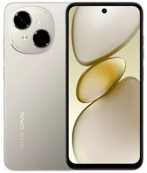 Смартфон TECNO SPARK Go 1 3/64GB KL4 64+3 TITANIUM GOLD золотой моноблок 3G 4G 2Sim 6.67" 720x1600 Android 14 Go 13Mpix 802.11 a/b/g/n/ac GPS GSM900/1