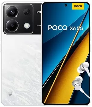 Смартфон Xiaomi POCO X6 5G 12/256GB White