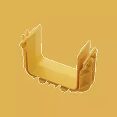 Соединитель Lanmaster LAN-OT120-CN для оптического лотка 120 мм, желтый