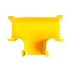 Соединитель Lanmaster LAN-OT120-ET/NC Т-образный, оптического лотка 120 мм, монтаж без соединителей, желтый