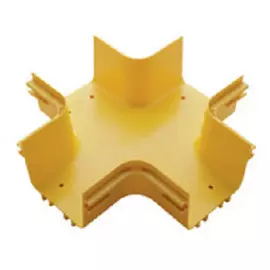 Соединитель Lanmaster LAN-OT360-XT оптического лотка 360 мм, желтый