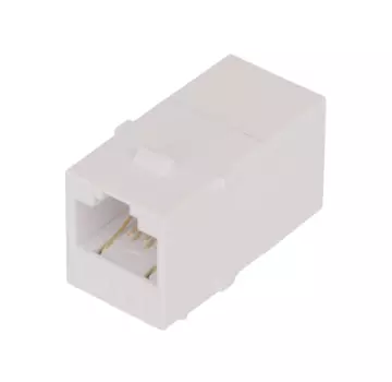 Соединитель NIKOMAX NMC-KJUD55C-LS-WT типа KeyStone для LED панелей, Кат.5е, RJ45/8P8C-RJ45/8P8C, неэкранированный, белый