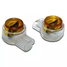 Соединитель TWT TWT-SLC-UY проводов 0.4-0.7 мм, изолированный (скотчлок), прямое соединение, гель, 100 шт.