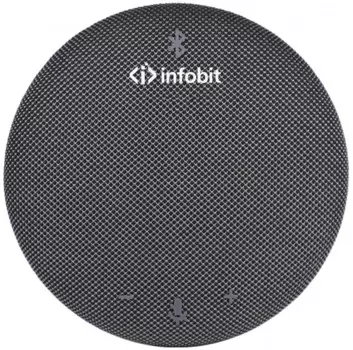 Спикерфон Infobit iSpeaker M230 Всенаправленный USB. Охват 3 метра на 360 градусов. Подключение по USB + Bluetooth + Dongle. Зона охвата - 6м, для пом