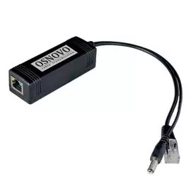 Сплиттер PoE OSNOVO PoE Splitter/3 Fast Ethernet. Соответствует стандартам PoE IEEE 802.3af/at. Предназначен для питания оконечных сетевых устройств,