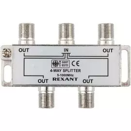 Сплиттер Rexant 05-6003 ТВ х 4 под F разъём 5-1000 МГц
