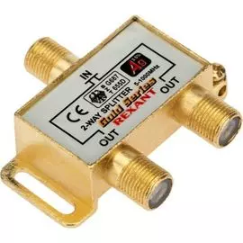 Сплиттер Rexant 05-6101-1 ТВ "краб" x 2 + 3шт. F "BOX" 5-1000 МГц "GOLD"