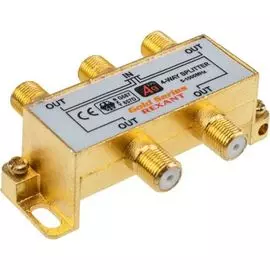Сплиттер Rexant 05-6103-1 ТВ х 4 + 5шт. F "BOX" 5-1000 МГц "GOLD"
