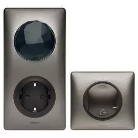 Стартовый набор Legrand 064828 Celiane with NETATMO Шлюз WiFi + умная розетка 2К+З 16А 230В + главный беспроводной выключатель "Я дома/Я вне дома", гр