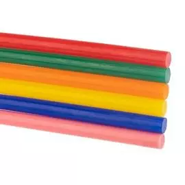 Стержень клеевой Rexant 09-1020 7 мм, 100 мм, цветные, 12 шт., блистер