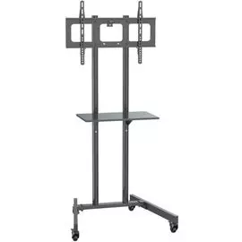 Стойка мобильная Cactus CS-ST04 черная, 37"-70", макс.68кг, напольная
