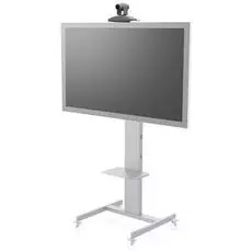 Стойка мобильная FIX MP50 для телевизоров и панелей 32-50" до 50кг, VESA max 600х400, высота 150-170см, серебро