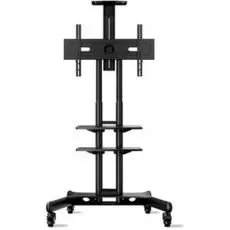 Стойка мобильная ONKRON TS1552 на 1 ТВ, 32-65" от 200х200 до 400х600, наклон 0 поворот 0, макс. нагр 45.5кг, высота 1200-1500мм, кабель-канал, 2 пол