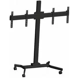 Стойка мобильная Wize M263VC 2х1 для видеоконференций и LCD и плазм. панелей 37”- 63”, VESA 723х501, высота 152 см, черная