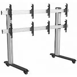 Стойка мобильная Wize VWM2X2-55 для видеостены 2х2 из дисплеев 45"-55", нагрузка до 50 кг на один дисплей, max VESA 600x400, кабельный канал (2 места)