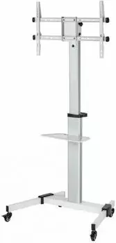 Стойка напольная Ultramounts UM307W для телевизора, белая, 37"-86", макс. 50кг, мобильная