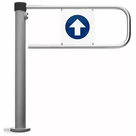 Стойка PERCo PERCo-WHD-05G калитки электромеханической, покрытие «муар», тёмно-серый цвет с эффектом слюды. Калитка нормально-открытая со встроенным б