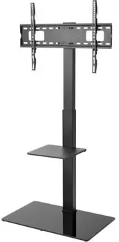 Стойка Rexant 38-0318 напольная с кронштейном для телевизора 37"-70" с дополнительной полкой для медиаоборудования серия Profi