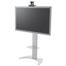 Стойка стационарная FIX M50 для телевизоров и панелей 32-50" до 50кг, VESA max 600х400, высота 150-170см, серебро
