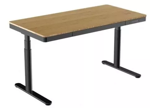 Стол компьютерный FoxGear LIFTISCH FG-ED-55B с электроприводом, QI-зарядкой и USB-портами