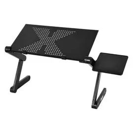 Столик для ноутбуков Buro BU-804 столешница, металл, черный, 48x26см