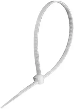 Стяжка нейлоновая не открывающаяся Exegate CV66-200x3.6W EX292912RUS 200x3.6мм, halogen free, -40°C - +85°C, белая, 100 шт