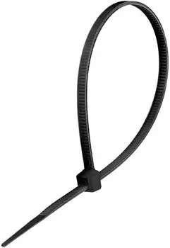 Стяжка нейлоновая не открывающаяся Exegate CV66-200x4.8B EX292915RUS 200x4.8мм, halogen free, -40°C - +85°C, черная, 100 шт